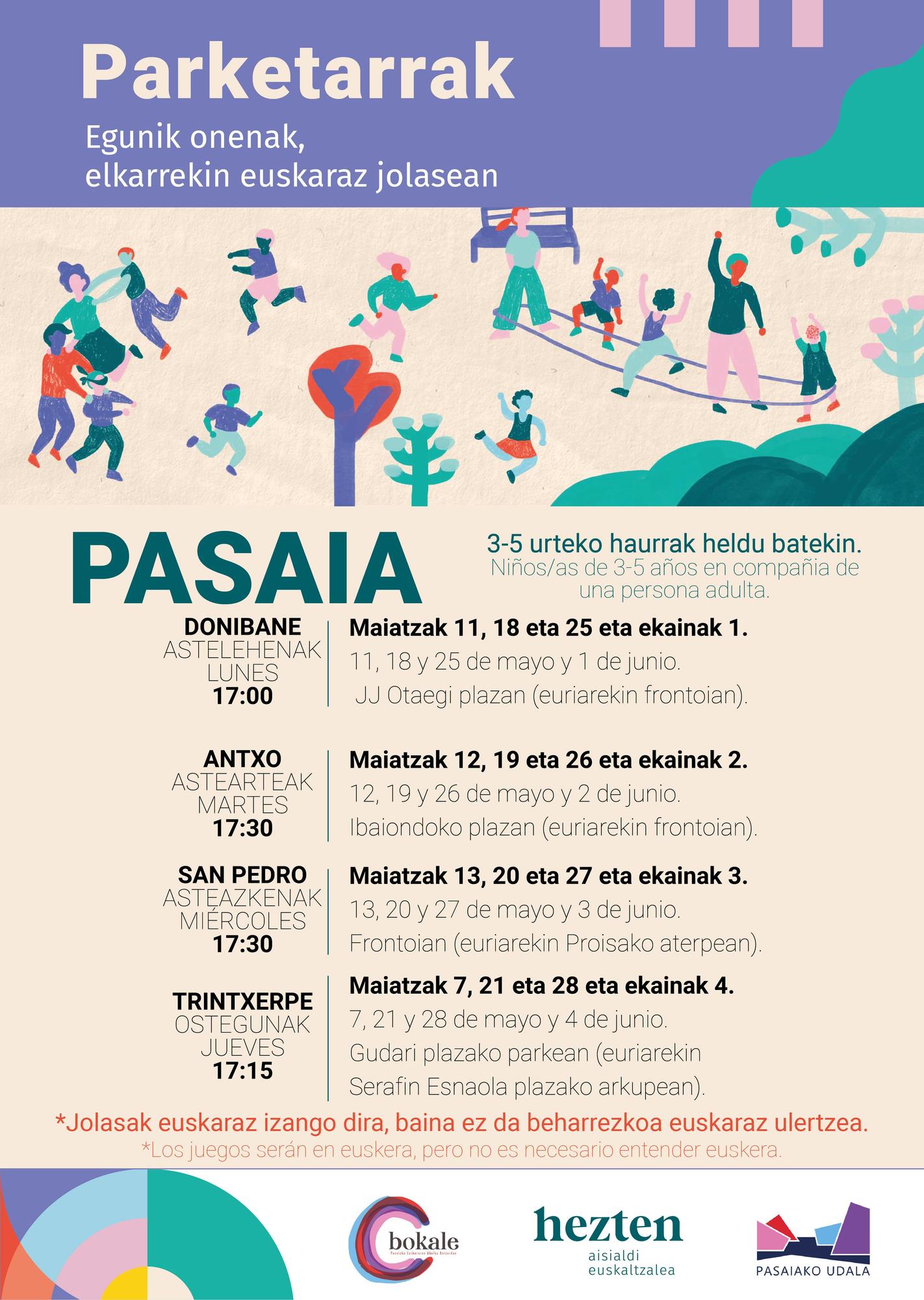 Cartel con la programación