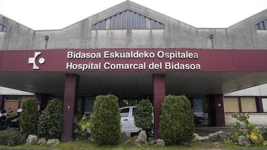 Foto de la entrada al Hospital Comarcal del Bidasoa.