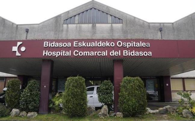 Foto de la entrada al Hospital Comarcal del Bidasoa. / N.G. Foto de la entrada al Hospital Comarcal del Bidasoa.