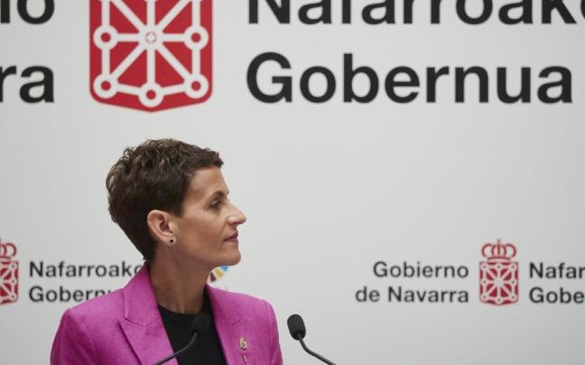 La presidenta de Navarra en funciones, María Chivite. La presidenta de Navarra en funciones, María Chivite.