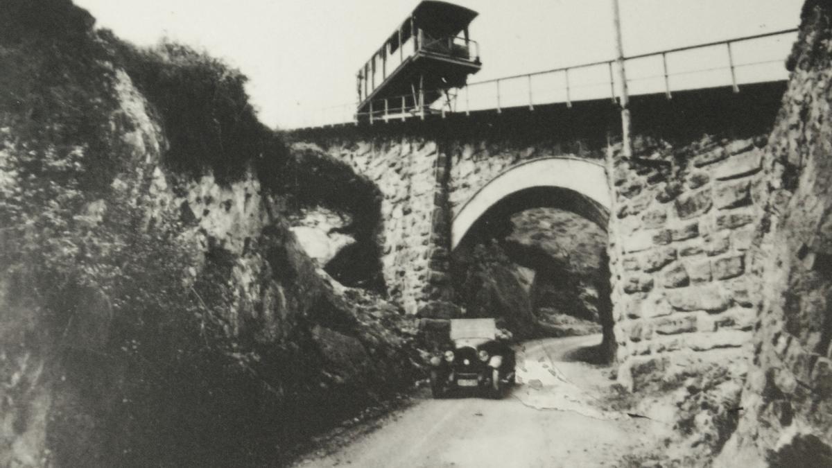 El primitivo funicular de Larreineta.