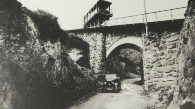El primitivo funicular de Larreineta.