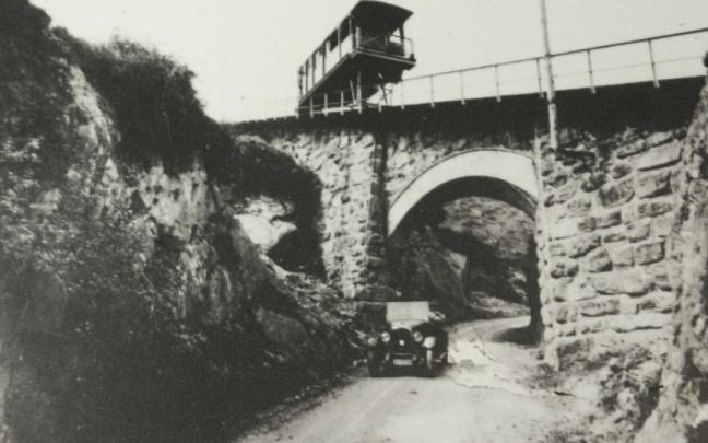 El primitivo funicular de Larreineta.