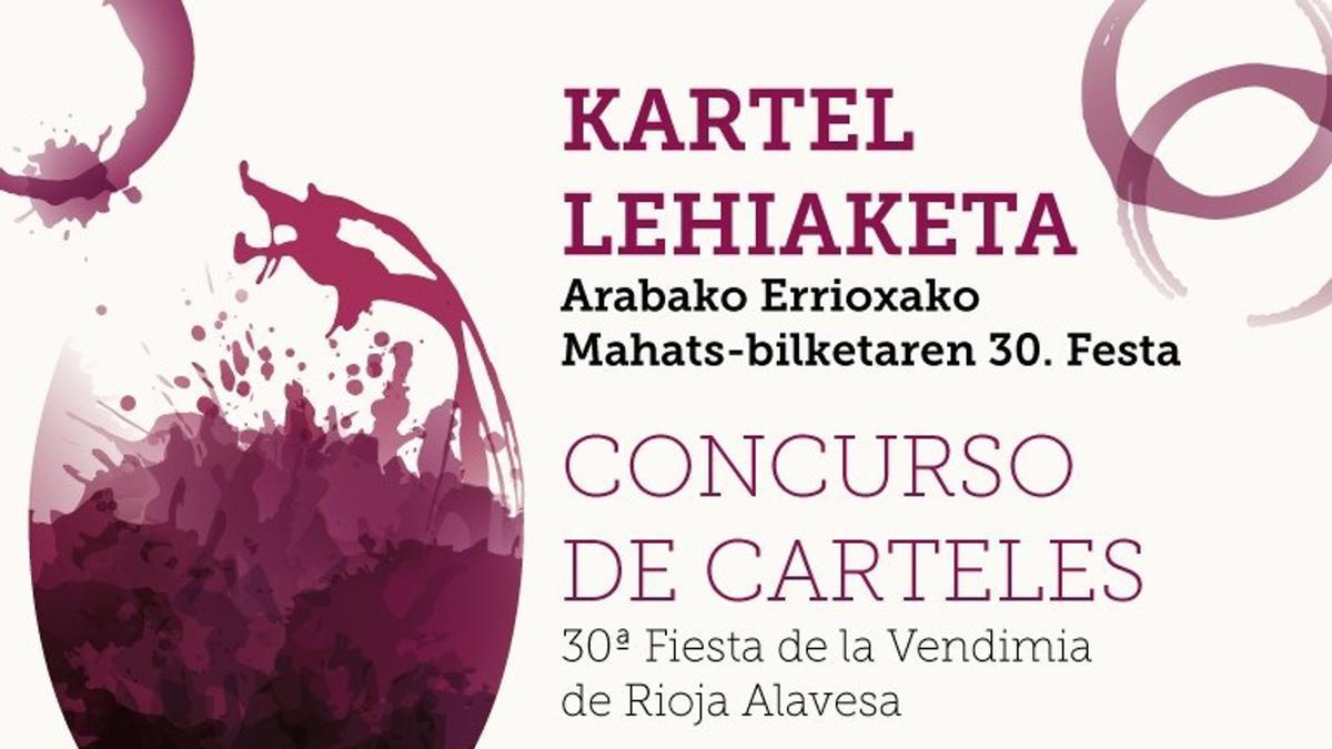 Arabako Errioxako Mahats Bilketaren Festak 30. edizioko kartela aukeratzeko lehiaketa antolatu du.
