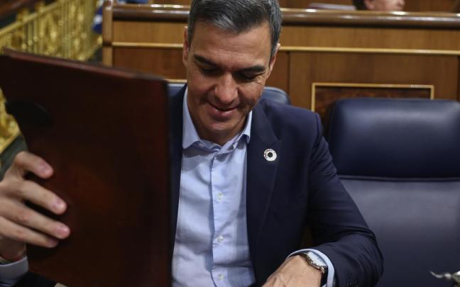 Pedro Sánchez, durante una sesión en el Congreso.