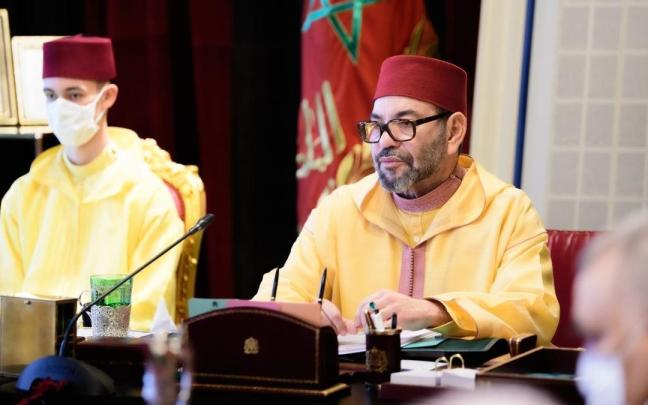 El rey de Marruecos, Mohamed VI, y el príncipe heredero, Mulay Hasán.