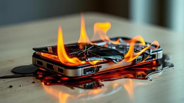 El caliento de las baterías de litio puede provocar un incendio y causar graves daños en dispositivos como los móviles.