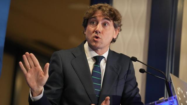 El secretario general del PSE, Eneko Andueza, en una anterior comparecencia