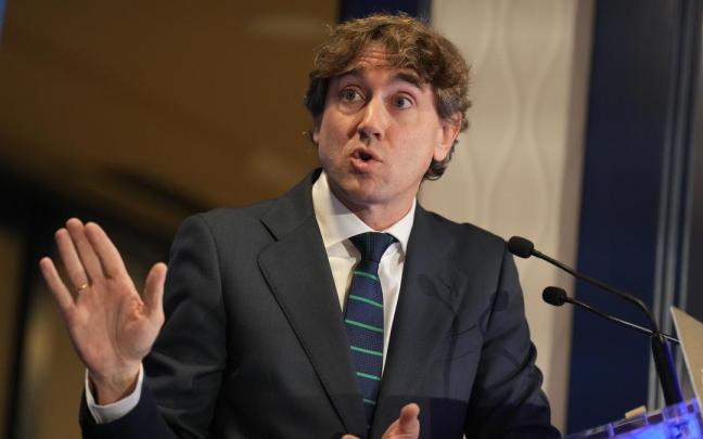 El secretario general del PSE, Eneko Andueza, en una anterior comparecencia