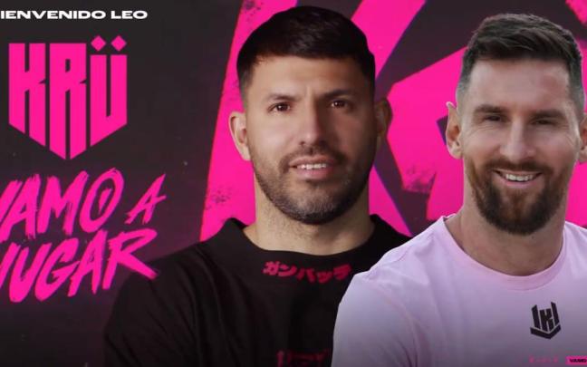 Messi se une como socio al 'Kun' Agüero en el equipo de eSports 'Krü'. Messi se une como socio al 'Kun' Agüero en el equipo de eSports 'Krü'.