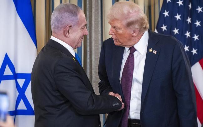 Trump y Netanyahu se reúnen en la Casa Blanca en Washington.