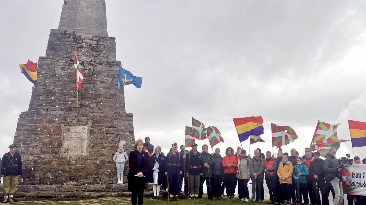 Imagen del acto de este domingo en Saibigain
