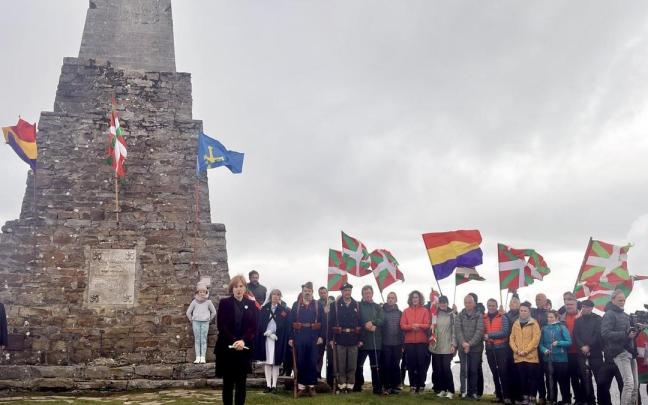 Imagen del acto de este domingo en Saibigain