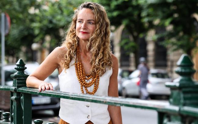 La presidenta de la Autoridad Vasca de la Competencia, Ainara Herce, en Bilbao.