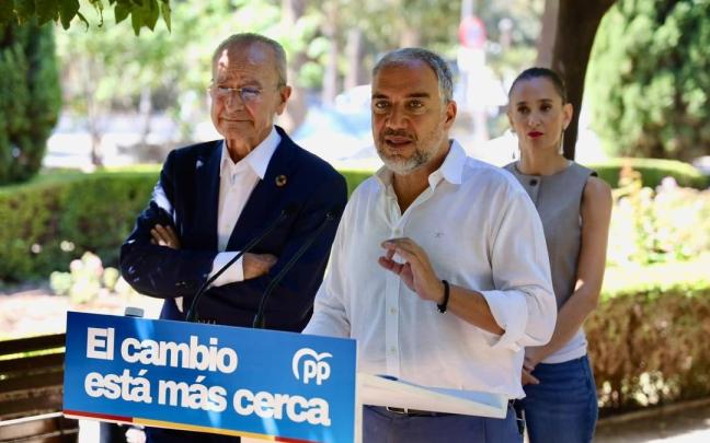 El vicesecretario de Política Autonómica del PP, Elías Bendodo, en un acto político en Málaga.