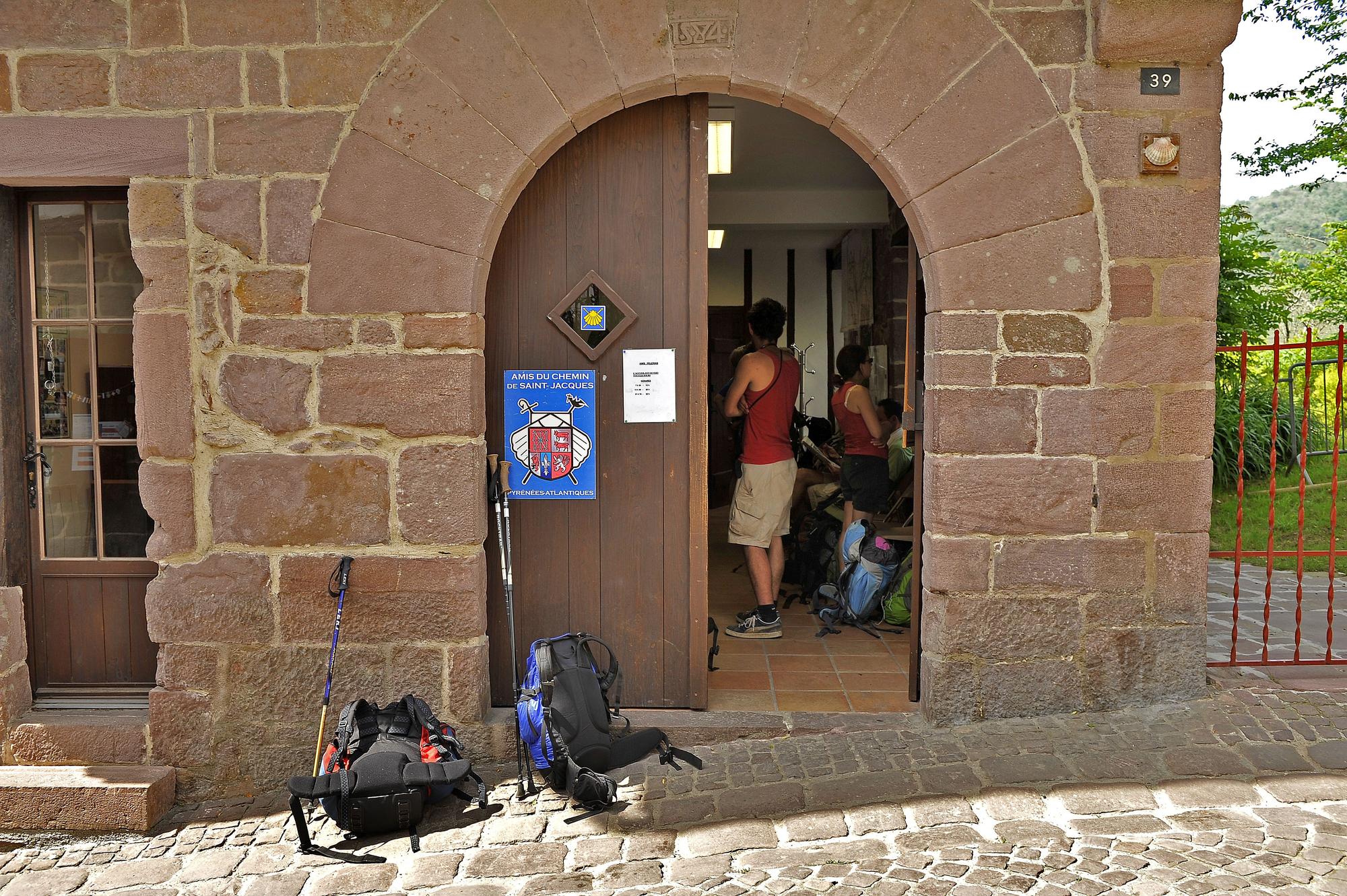 Oficina del Camino de Santiago en Donibane Garazi.