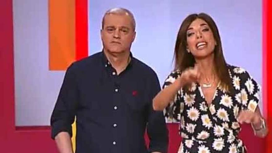 Ramón García y Gloria Santoro en 'En compañía', programa de Castilla-La Mancha Televisión.