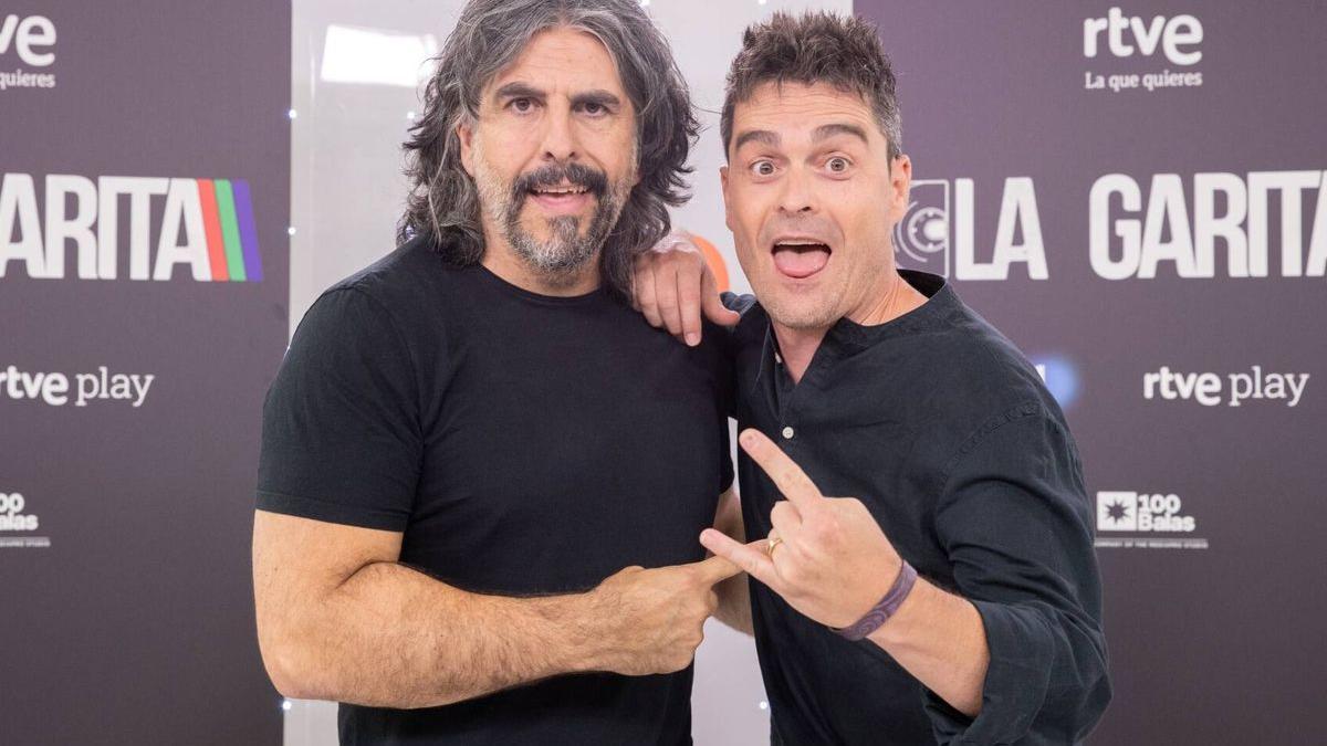 J. J. Vaquero y Álex Clavero en la presentación de 'La Garita'