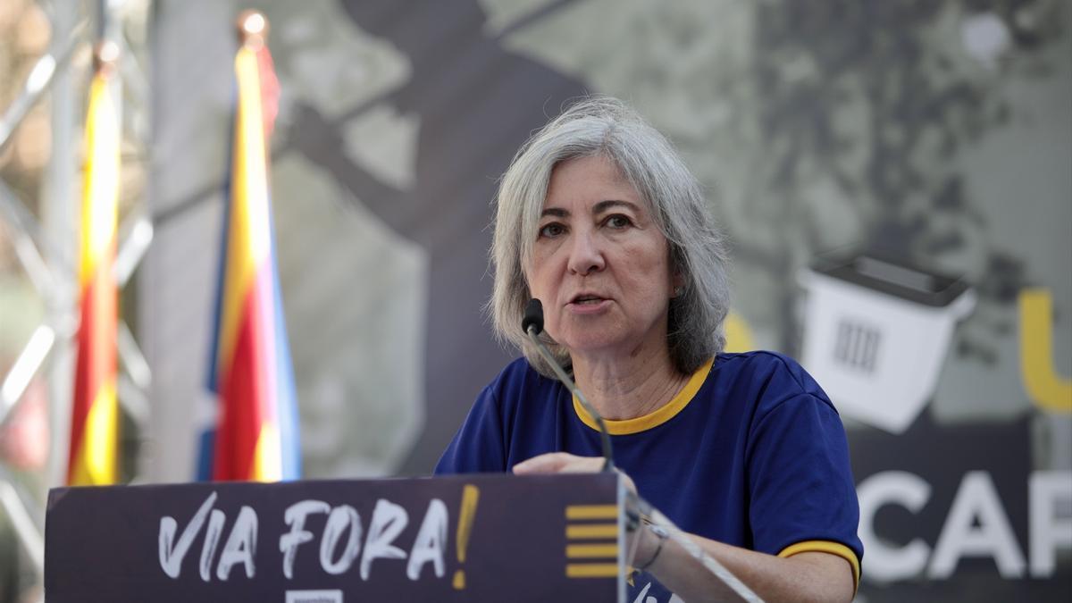 La presidenta de la ANC, Dolors Feliu.