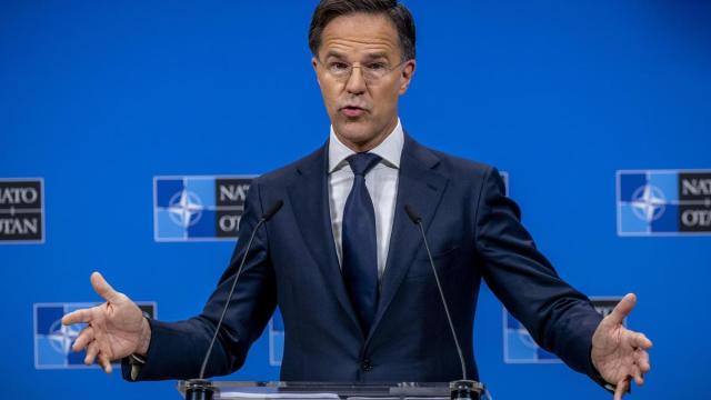 Rueda de prensa del secretario general de la OTAN, Mark Rutte.