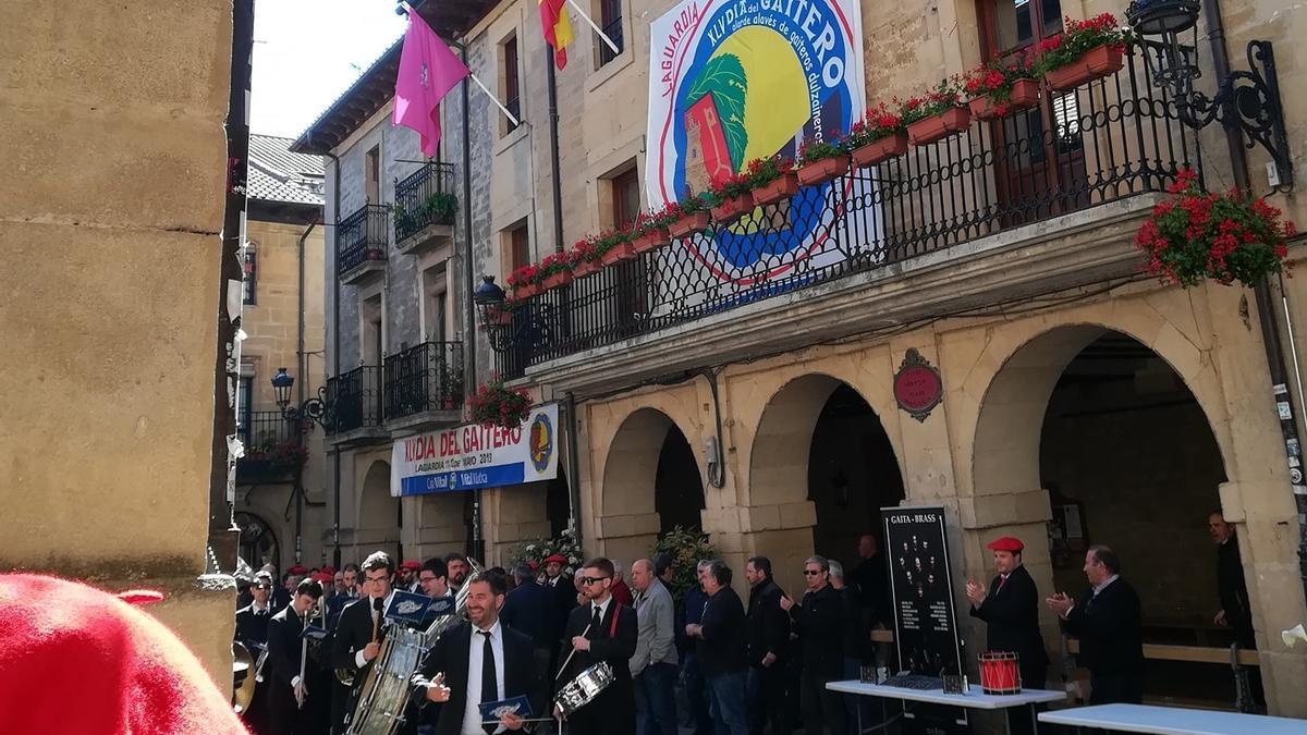 Una pasada edición del Día del Gaitero en Laguardia