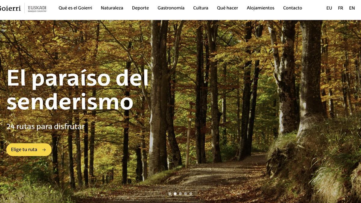 La renovada página web de Goitur