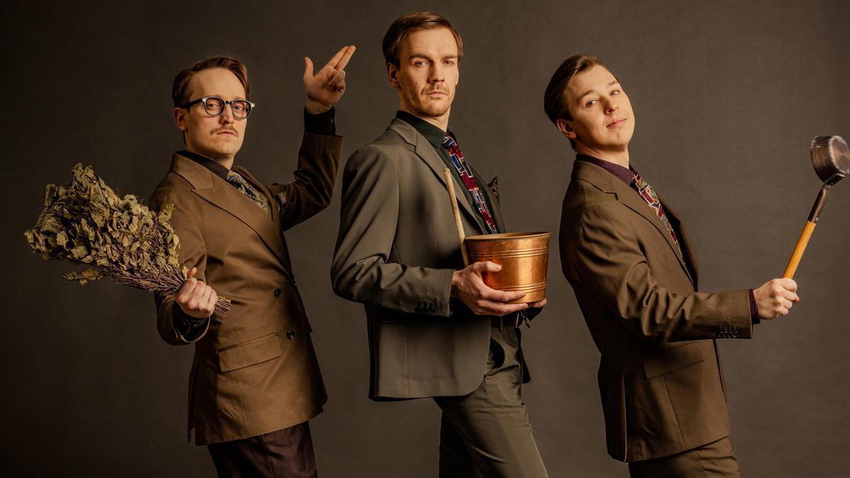 El trío sueco Kaj, favoritos para el triunfo final en Eurovisión 2025 con el tema ‘Bara Bada Bastu’.