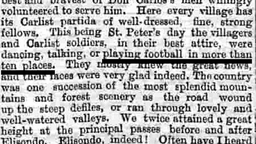 La crónica, en inglés.