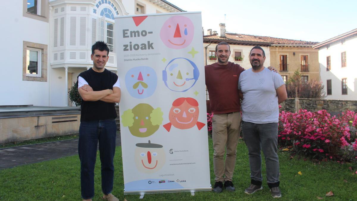 Biain, Astigarraga y Olalde en la presentación de la nueva temporada que arrancará en noviembre.