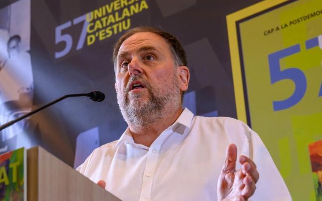 El líder de ERC, Oriol Junqueras, en una anterior comparecencia