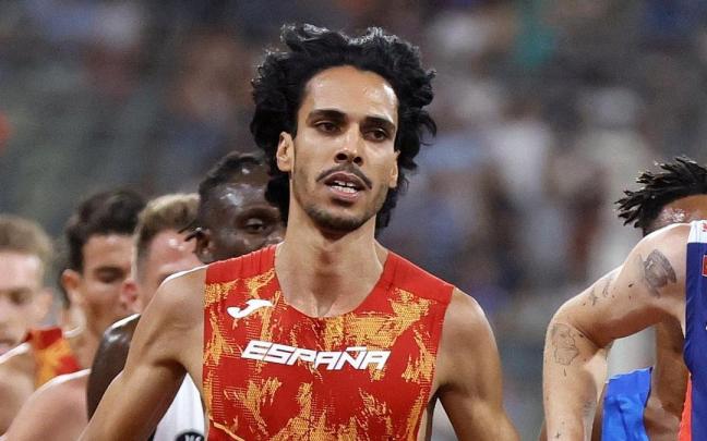 Mohamed Katir durante una prueba.