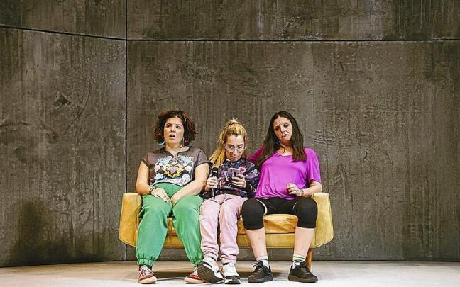 Un momento del montaje.