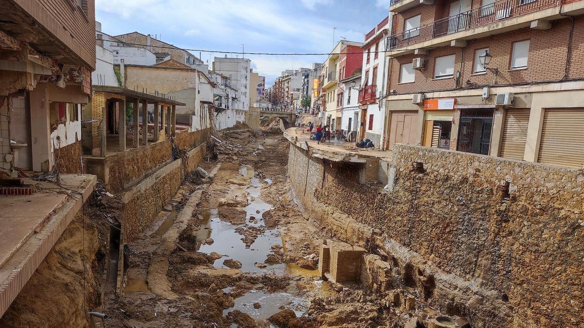 Imagen de la localidad valenciana de Chiva tras la dana del 29 de octubre de 2024.