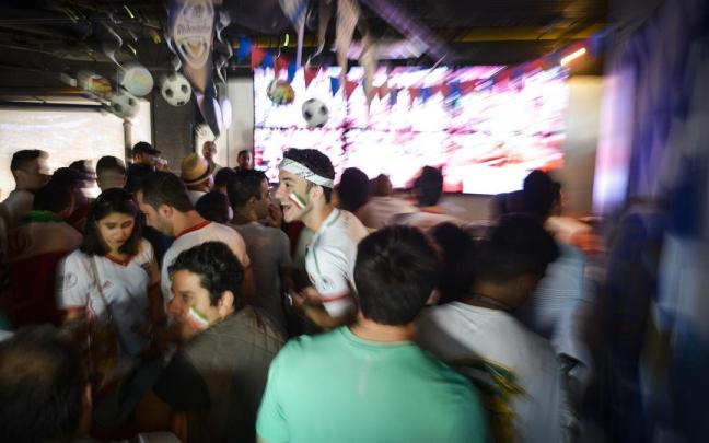Aficionados de la selección de fútbol de Irán en Virginia (EE.UU.)