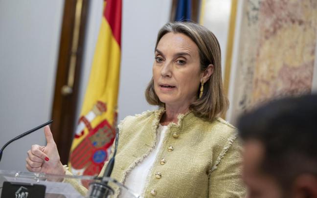 Cuca Gamarra comparece desde el Congreso de los Diputados. / EFE Cuca Gamarra comparece desde el Congreso de los Diputados.