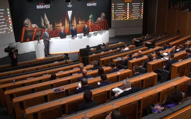 Sorteo de octavos de final de la Europa League.