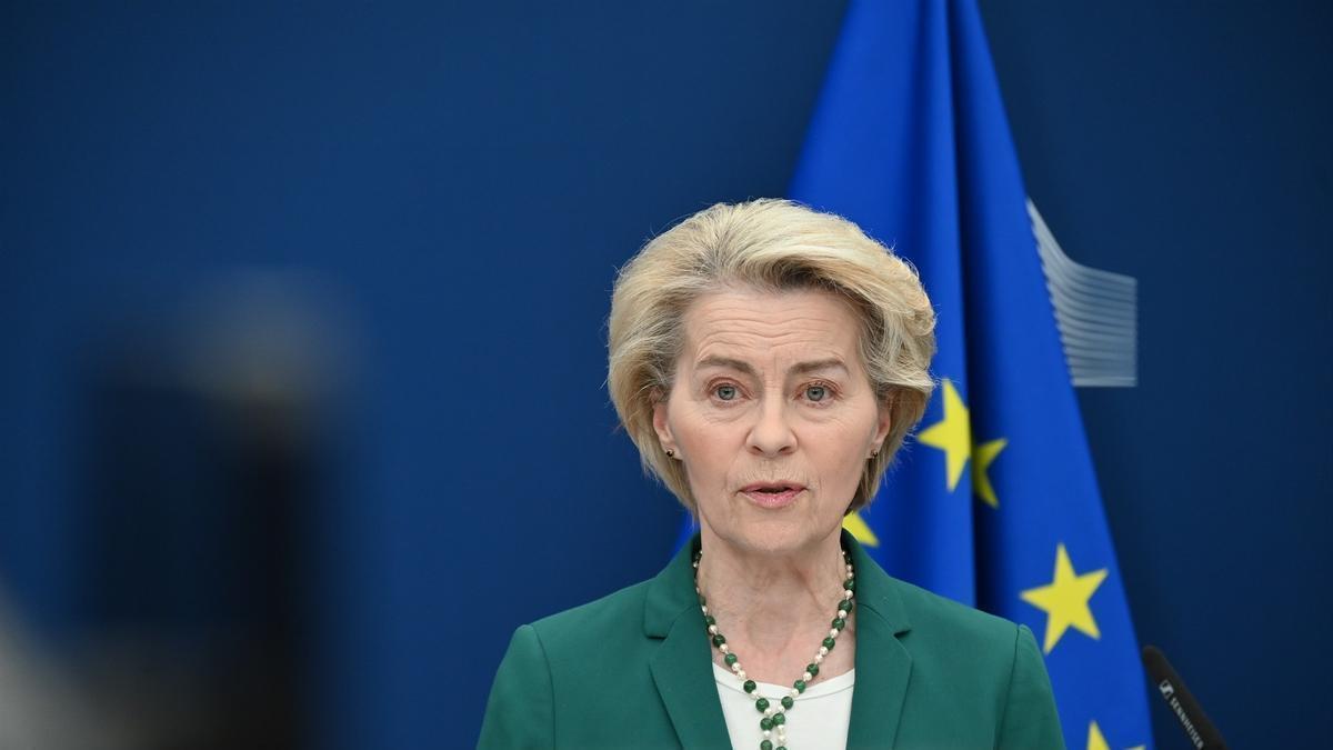 Von der leyen cree que la pausa de los aranceles es un paso para estabilizar economía.