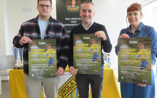 Mendizabal, Elgarresta eta Fidalgo, aurkezpen ekitaldian.