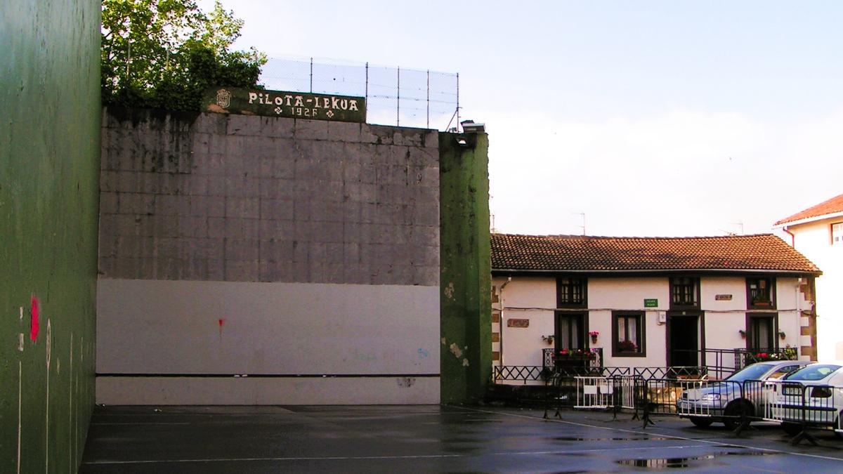 El actual frontón, que se construyó en 1926