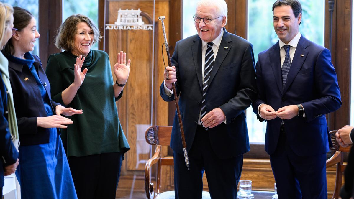 El lehendakari Pradales, con Steinmeier