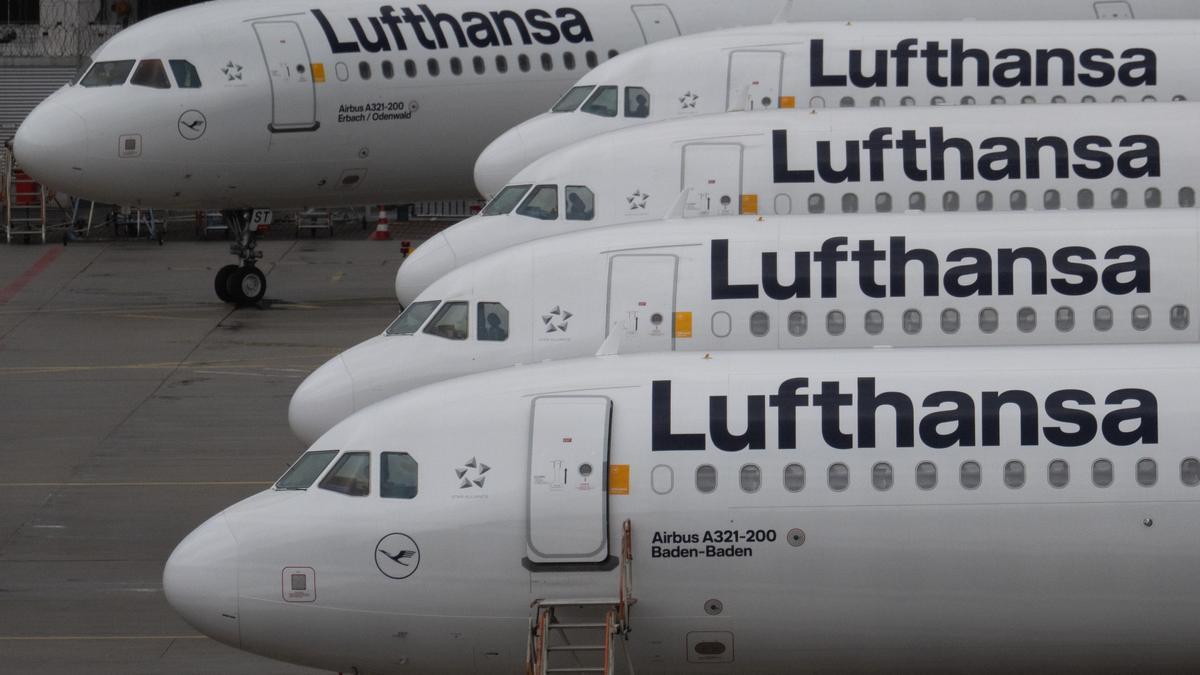 Aviones de Lufthansa.