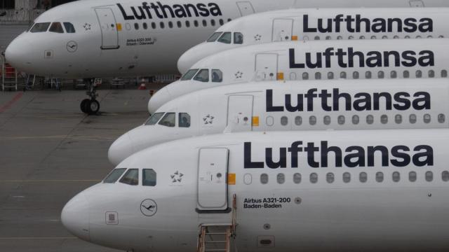 Aviones de Lufthansa.