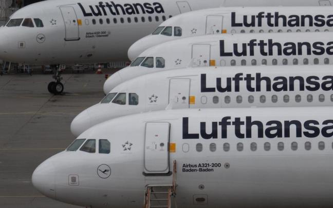 Aviones de Lufthansa.