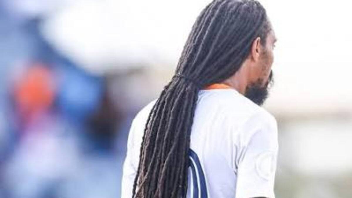 Las rastas del jugador de Anguila Aedan Scipio