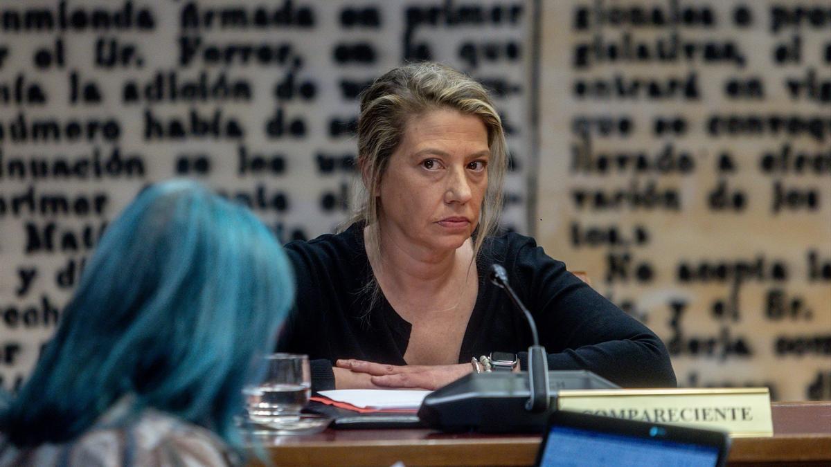 María Cristina Álvarez Rodríguez comparece en la Comisión de Investigación por el ‘caso Koldo’.