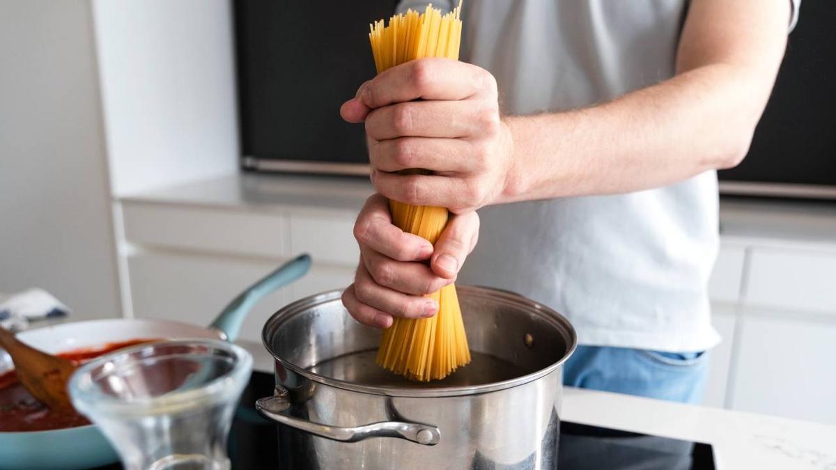 Pasta mientras se cuece