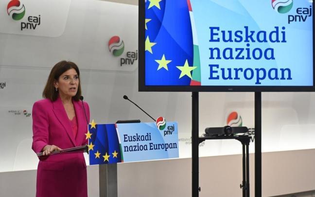 Rueda de prensa de Izaskun Bilbao, eurodiputada del PNV.