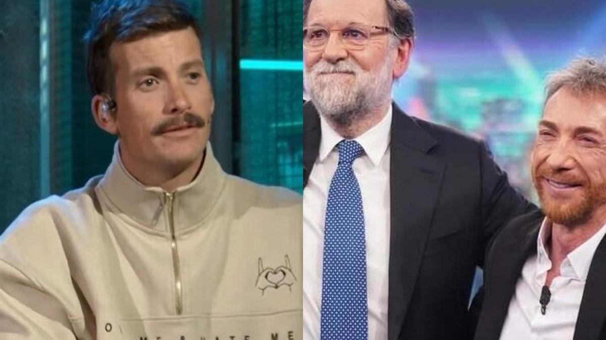 Grison en 'La Revuelta' y Mariano Rajoy y Pablo Motos en 'El Hormiguero'.