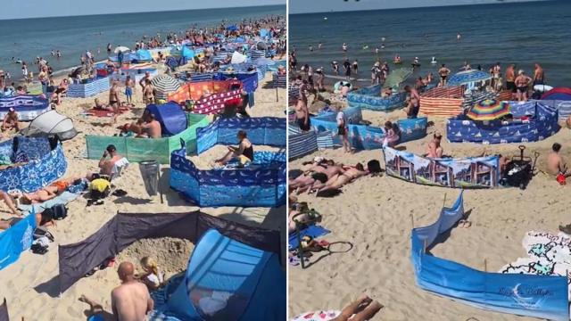 "Bienvenidos a 'playa egoísmo'", dice el usuario que ha compartido esta imagen.