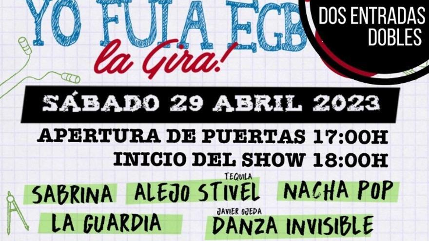 Deia sortea dos entradas dobles para el concierto de Yo fui a EGB en el BEC